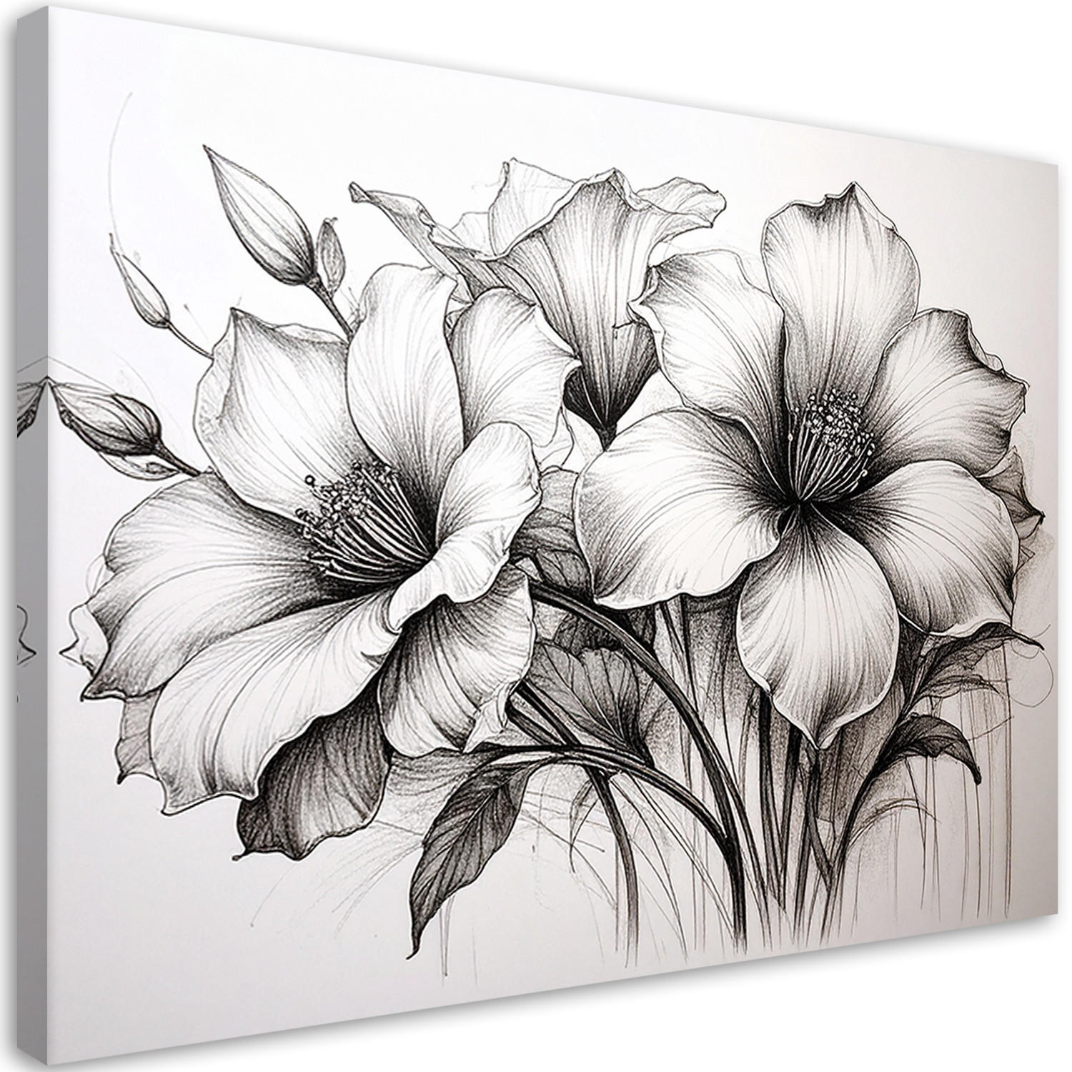 Feeby Bild Schwarz 90x60 cm