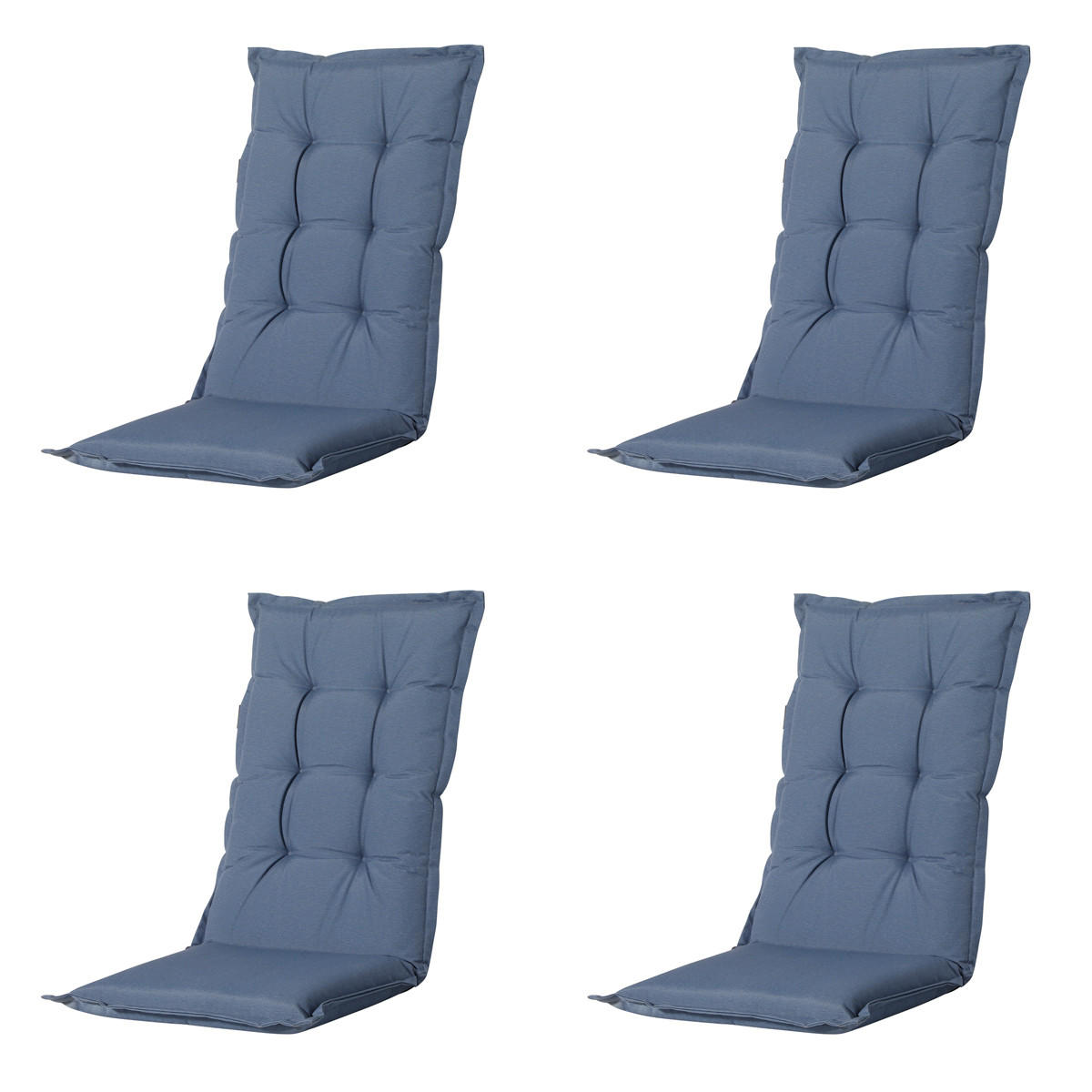 GARTENSTUHLKISSEN Panama 123/50 cm 4er-Set - Dunkelblau, Textil (50/7/123cm) - Madison