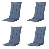 GARTENSTUHLKISSEN Panama 123/50 cm 4er-Set - Dunkelblau, Textil (50/7/123cm) - Madison