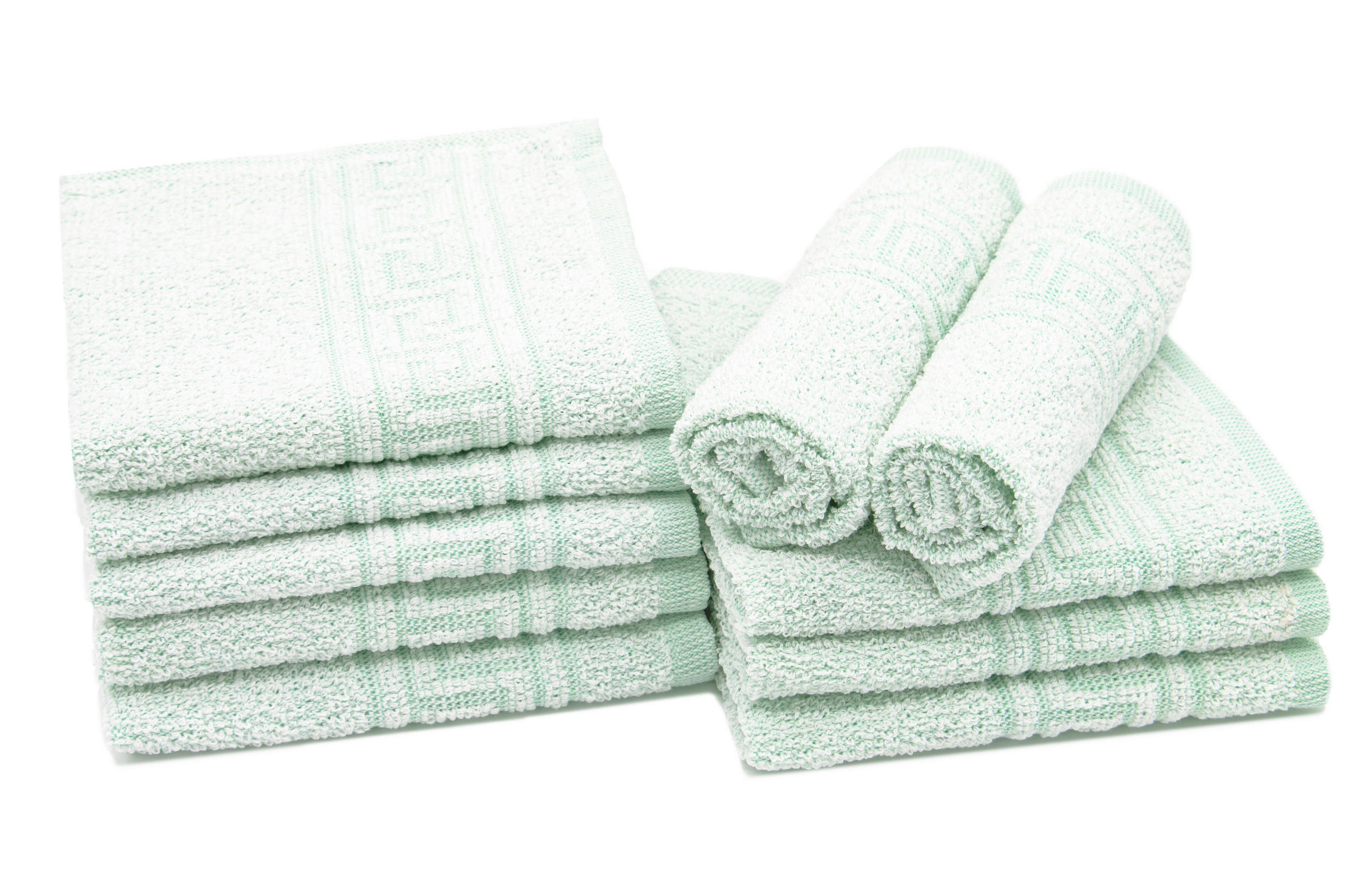 SEIFTÜCHER, 10er-Set, 30x30 cm, 80% Baumwolle, 20% Polyester, Grün - Grün, Naturmaterialien (30/30cm) - Zollner