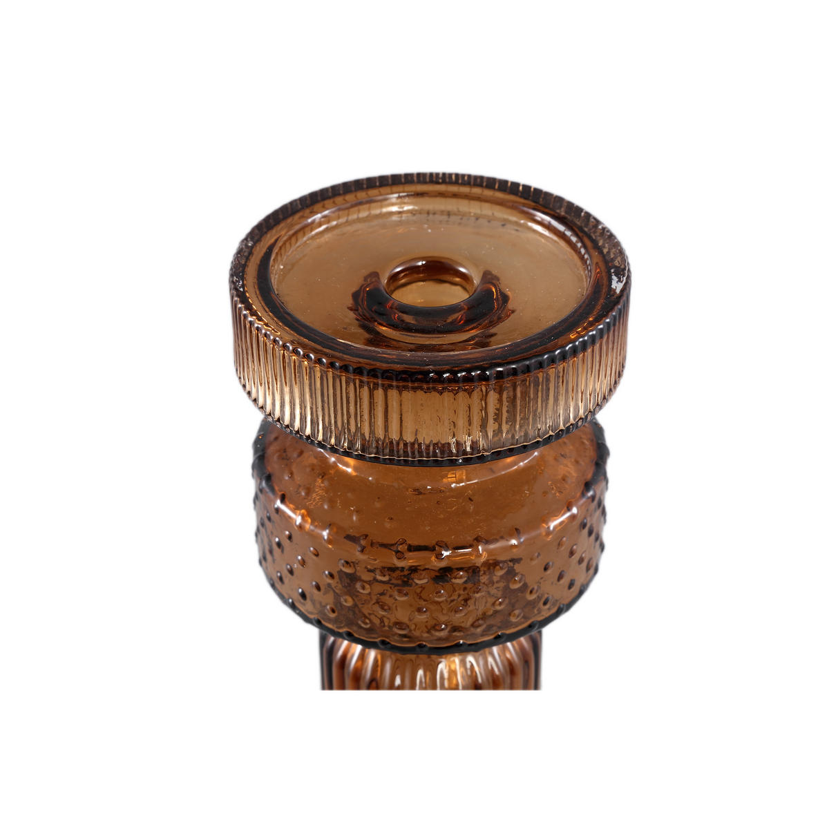 KERZENHALTER Fadri Braun 11.7/11.7/43cm - Braun, Glas (11.7/43/11.7cm) - PTMD Collection