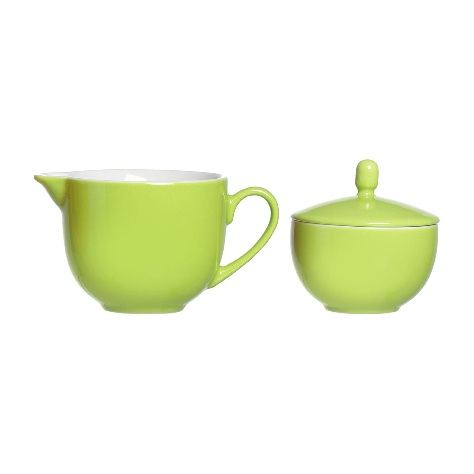 MILCHKÄNNCHEN & ZUCKERDOSE Doppio Grün - Grün, Keramik (1/1cm) - Ritzenhoff Breker