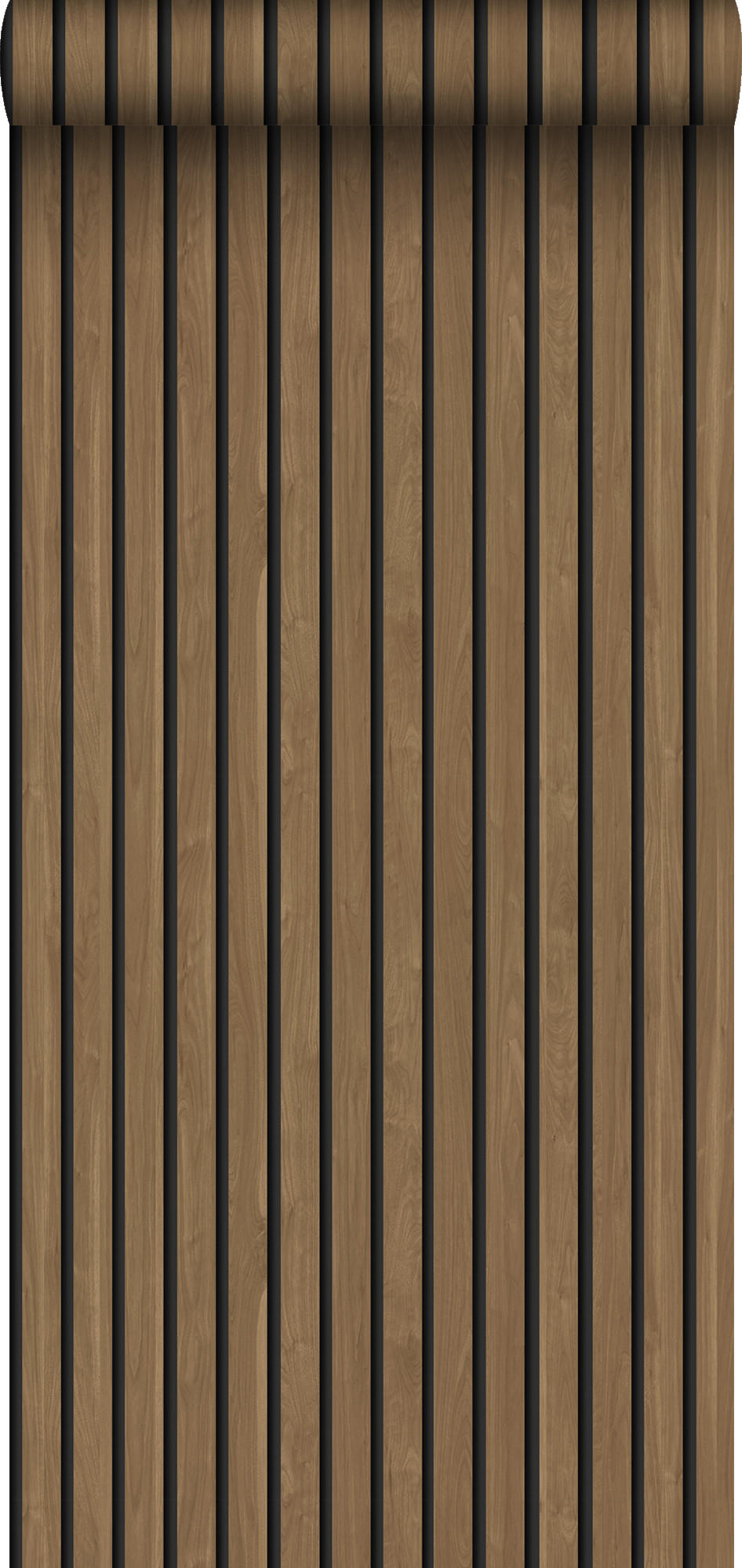 TAPETE 3D Holzpaneele 50 x 900 cm - Braun, Papier (50/900cm) - Sanders & Sanders