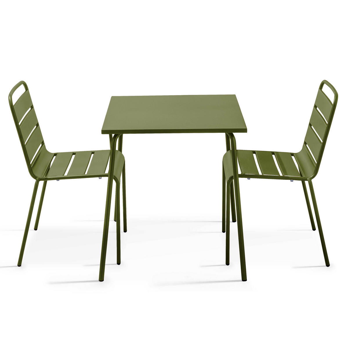 GARTENSET 3-tlg., Khakigrün - Grün, Metall - Oviala