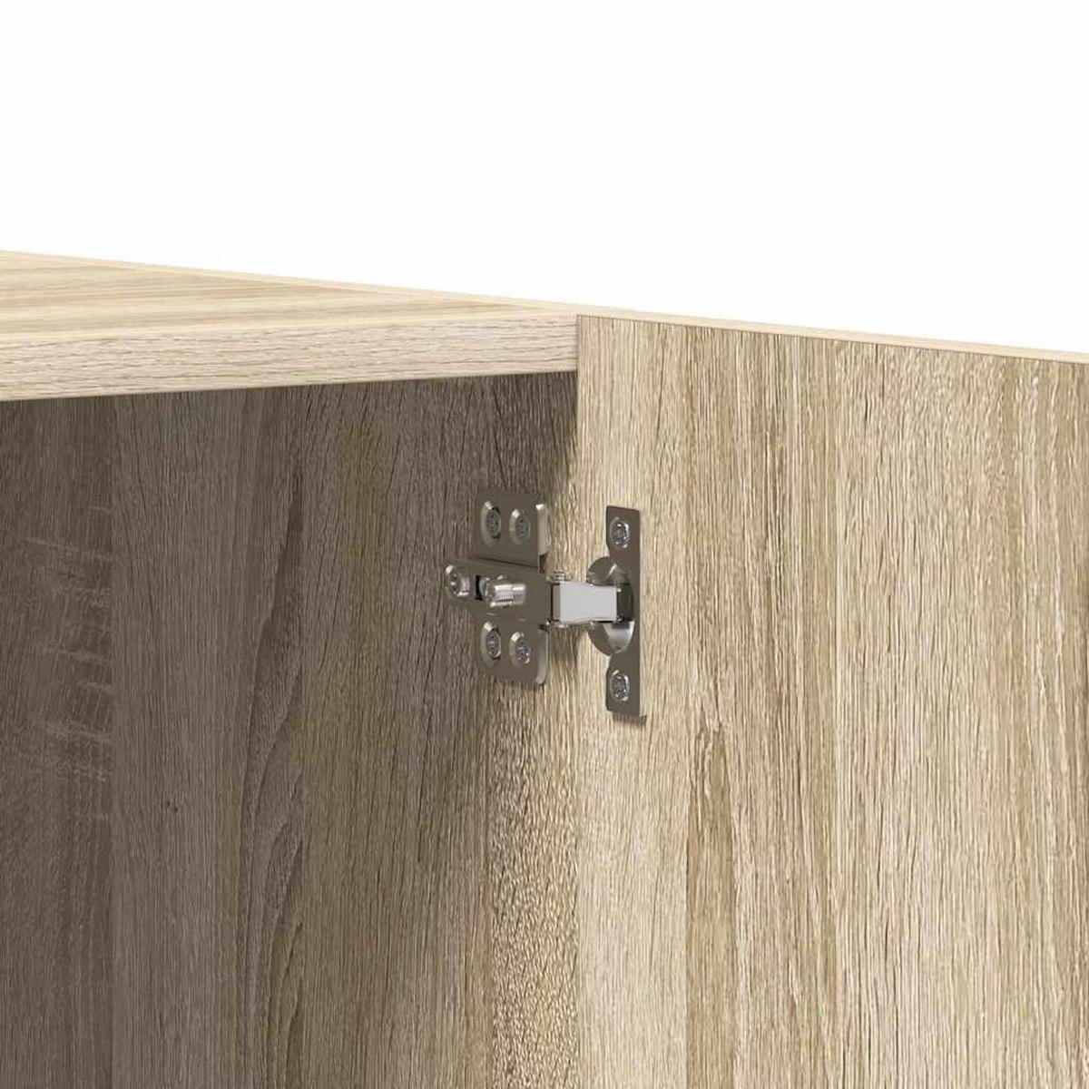 KLEIDERSCHRANK 2-Türig 80/52/180 cm aus Holzwerkstoff Sonoma-Eiche Dekor - Braun/Sonoma Eiche, Holz (80/180/52cm) - vidaXL