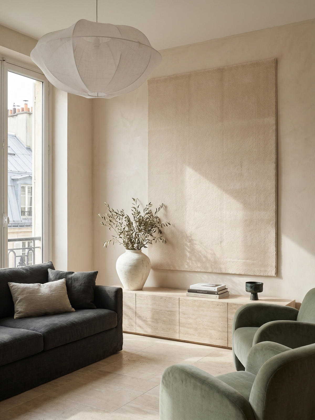 KURZFLORTEPPICH Antirutsch Uni RUTOR Polyester Beige 120 x 160 cm - Beige, Textil (120/160cm) - KADIMA DESIGN