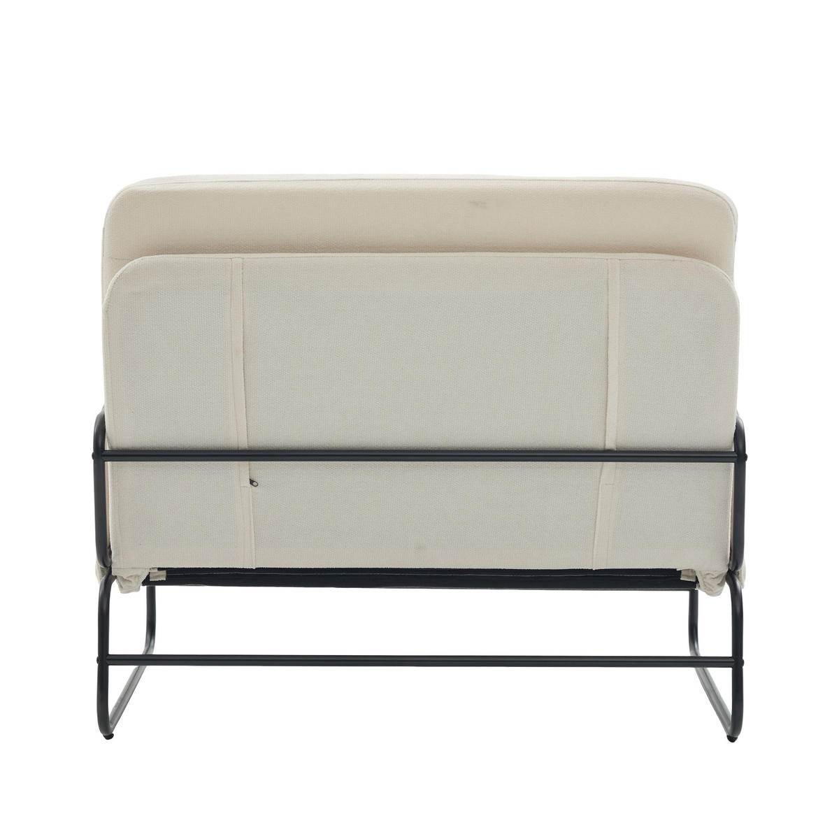 SCHLAFSOFA 2-Sitzer umbaubar mit Metallgestell, DE-42601, Beige - Beige, Metall (104/92/85cm) - ComfortXL