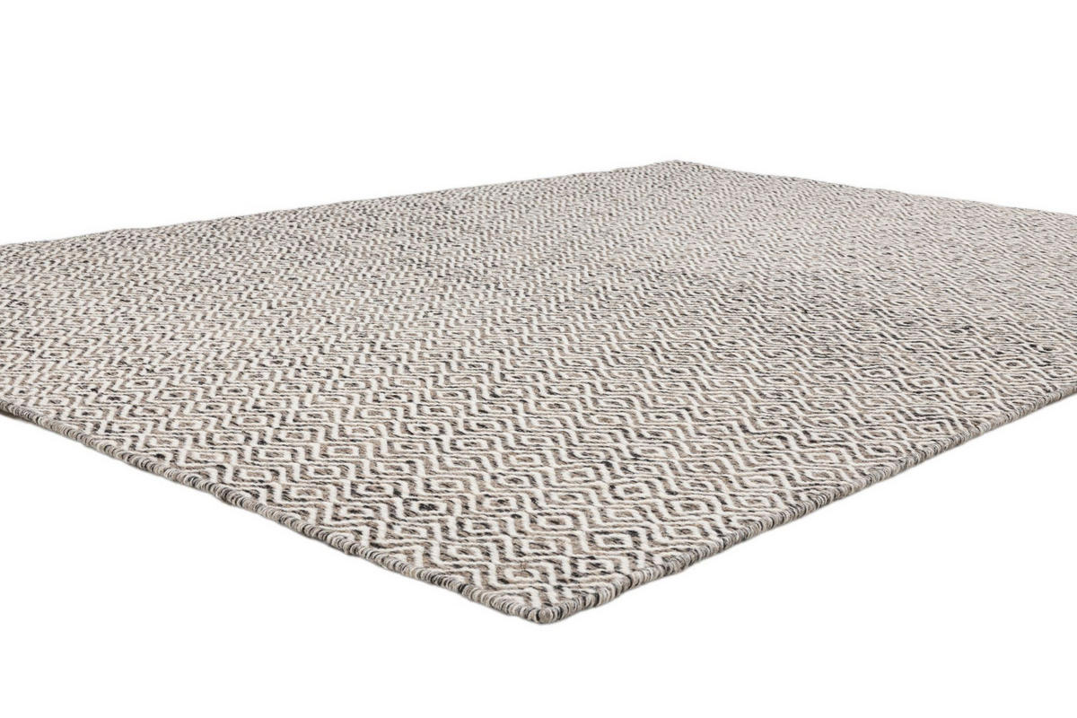 HANDWEBTEPPICH 2-Seitiger Skandi, modern 80x150 cm - Grau, Textil (80/150cm) - Rug and Roll