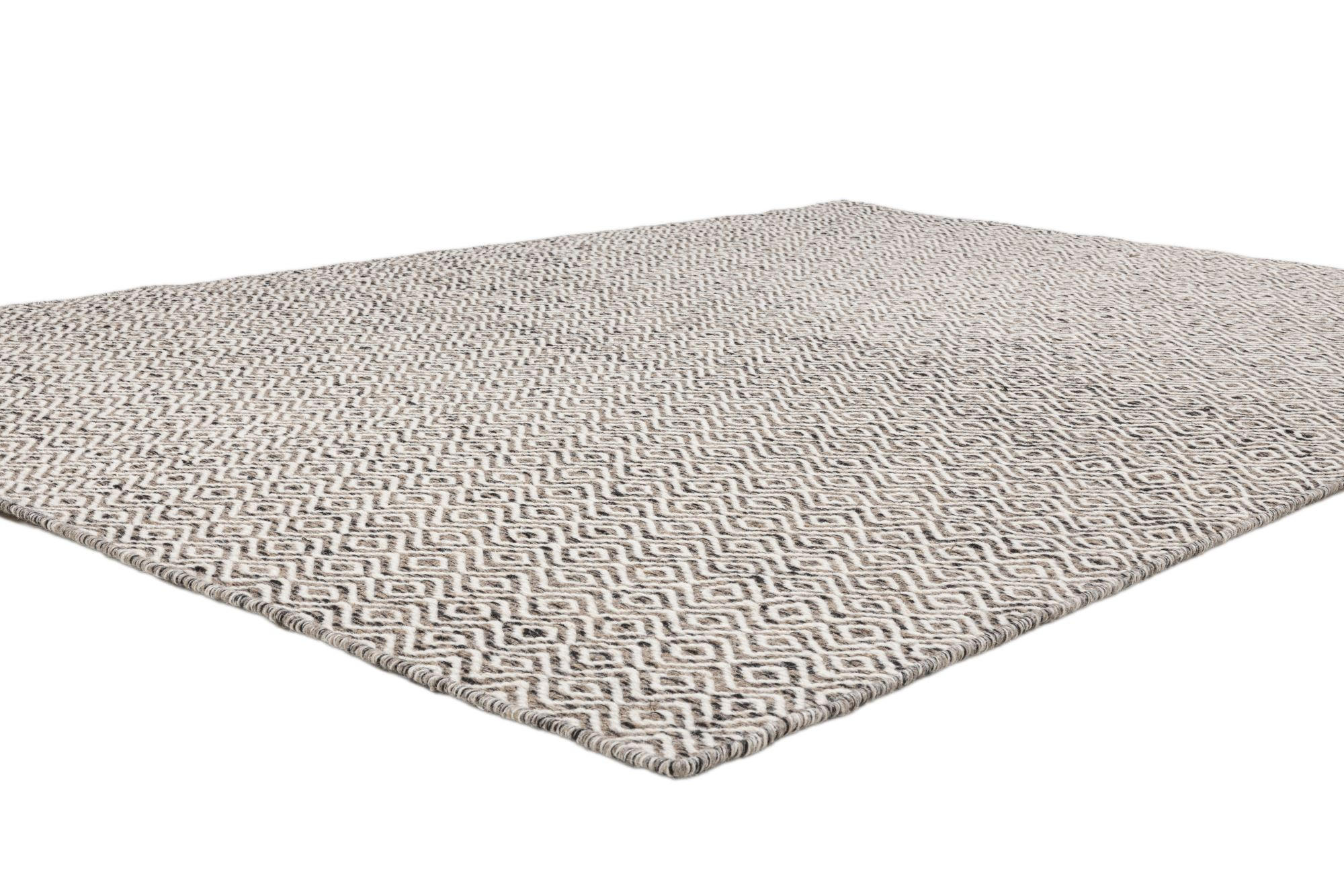 Thumbnail - Rug and Roll Handwebteppich, Grau, Textil, Ethno, Rechteckig, 55x80 cm, für Fußbodenheizung geeignet, Teppiche & Böden, ...