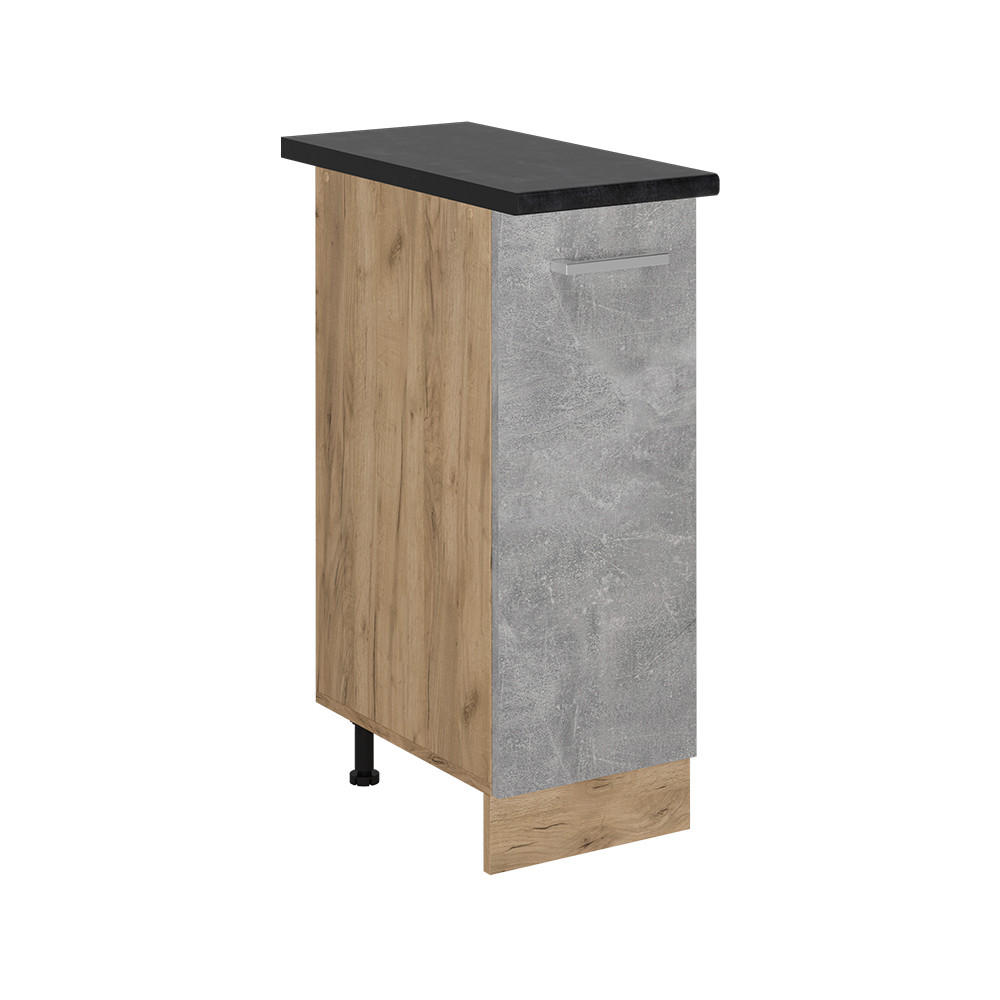 APOTHEKERSCHRANK R-Line Beton 30 cm , AP Anthrazit - Honigeiche/Schieferfarben, Holzwerkstoff (30/81.6/60cm) - Vicco