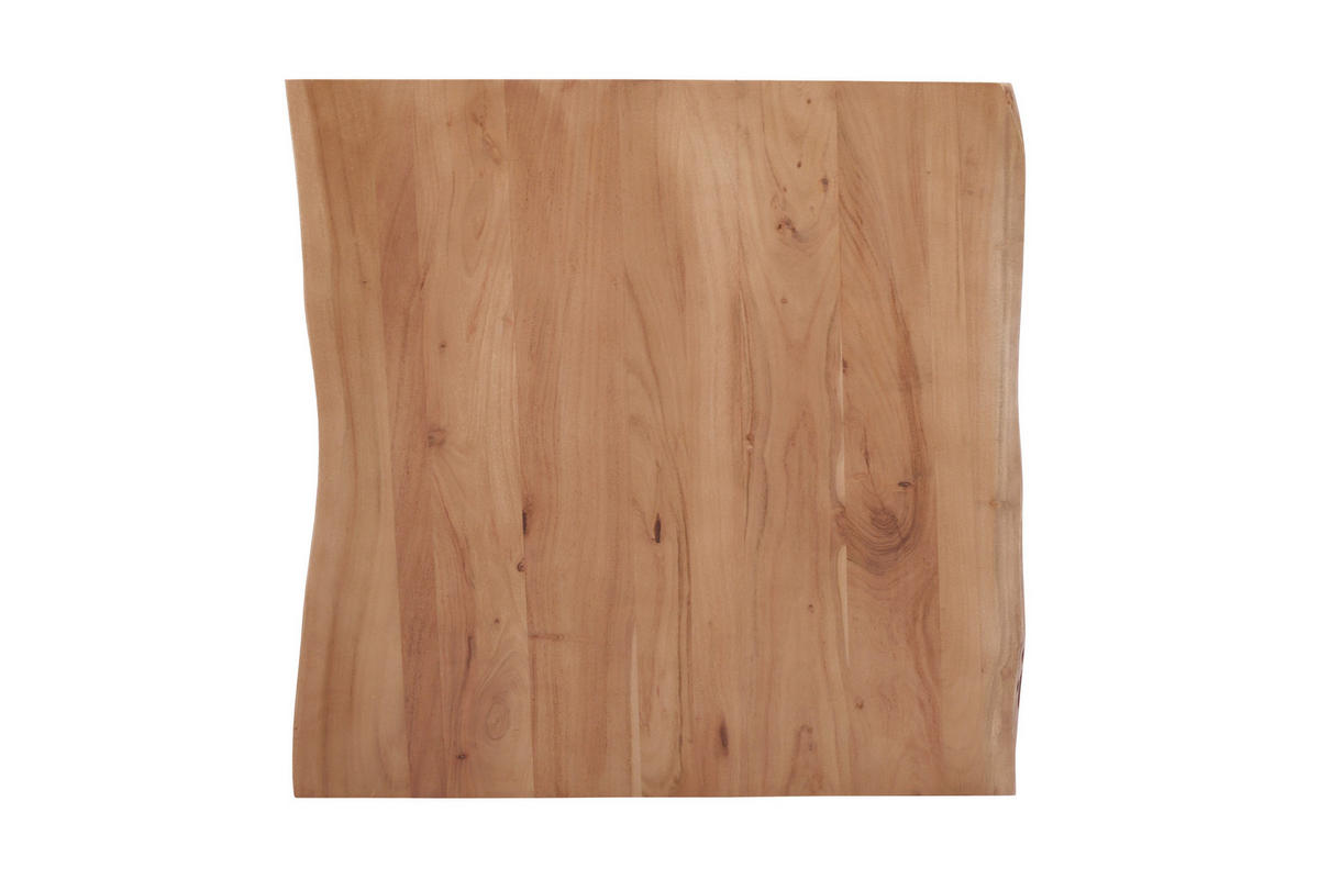 TISCHPLATTE NOAH - Beige/Naturfarben, Akazienholz/Holz (80/3/80cm) - SAM