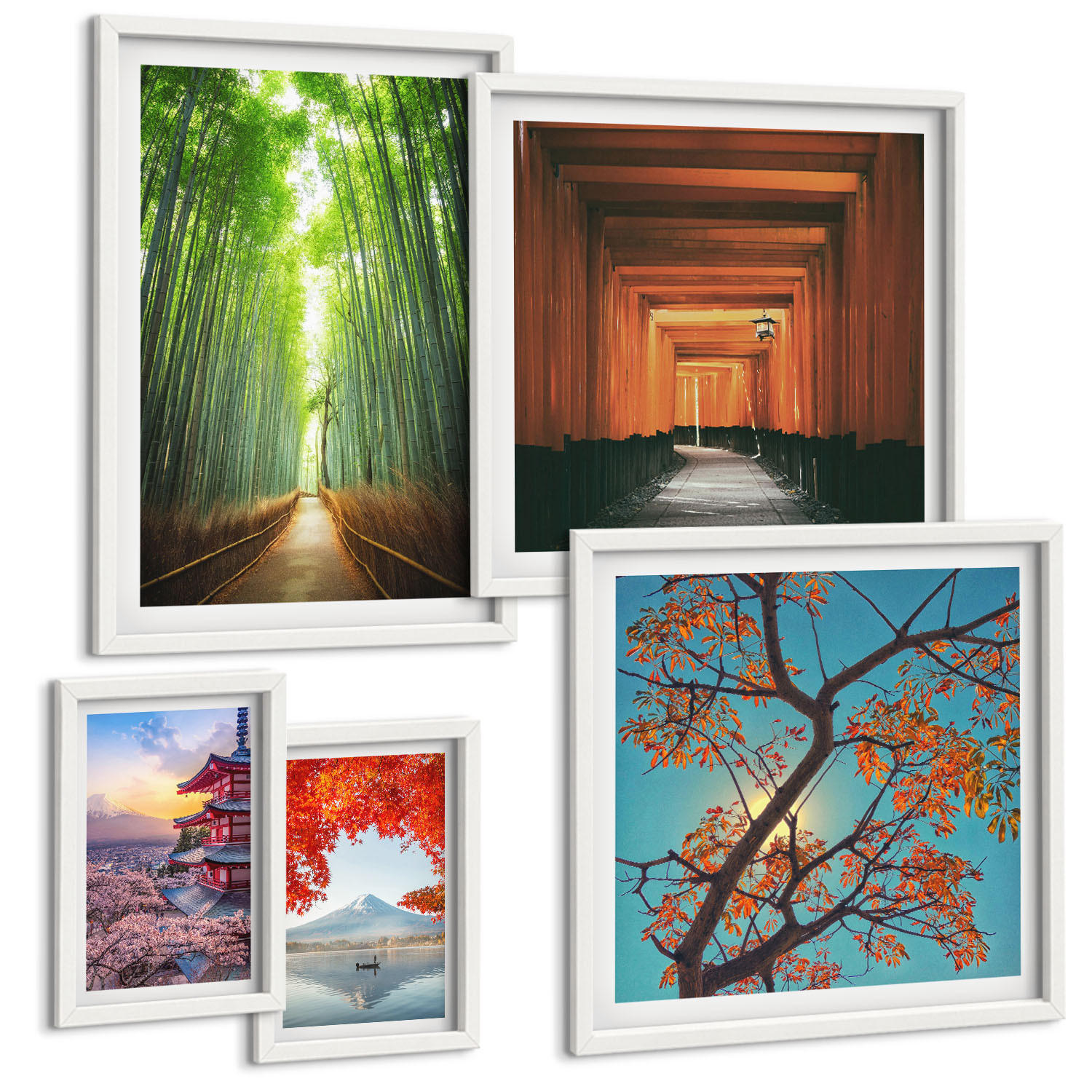 Tulup Bilder Weiß 40x60 cm