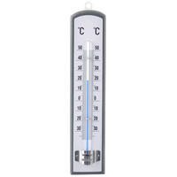 UNIVERSAL-THERMOMETER, Holz, grau, 21 cm - Grau, Holz - Orion 