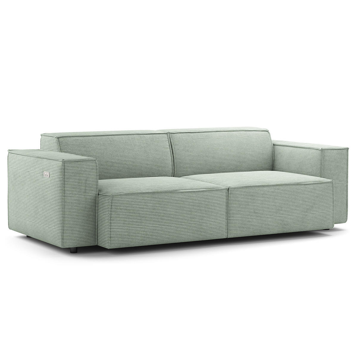 2,5-SITZER SOFA - Mintgrün, Textil (223/70/96cm) - home24
