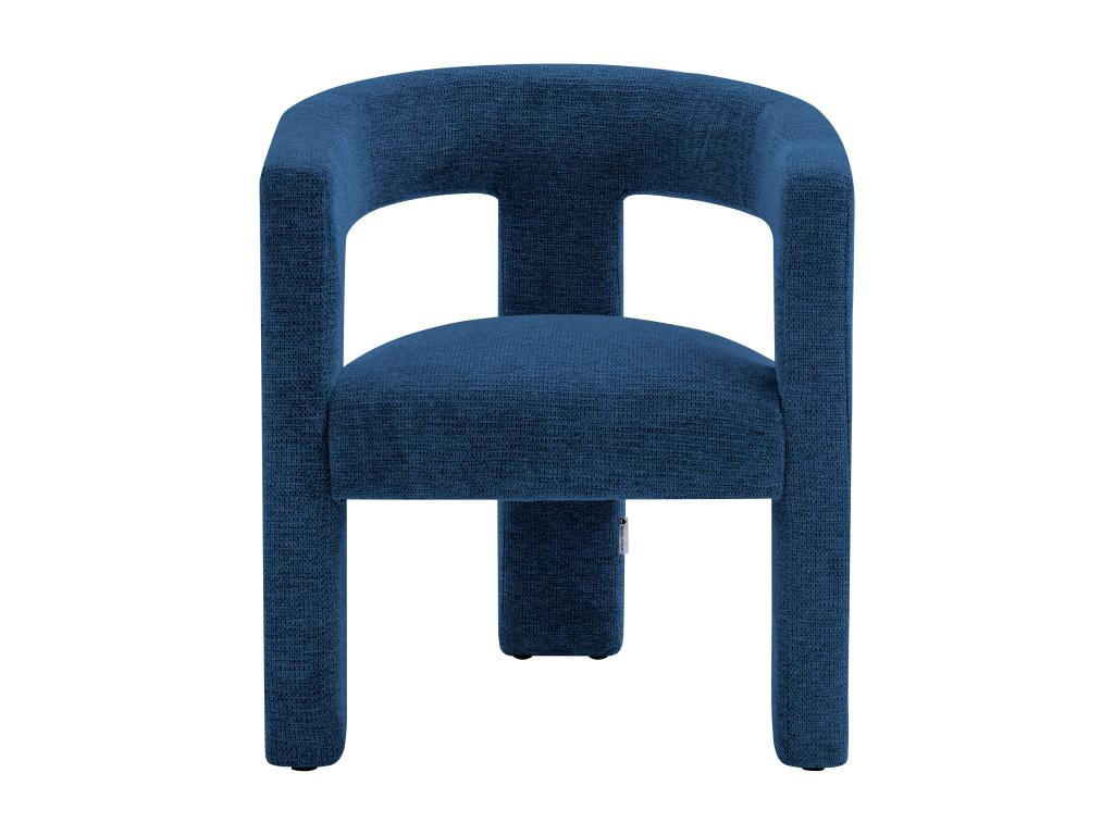 SESSEL - Strukturstoff - Blau - FAVINA - Blau, Textil (59/75/64cm) - Vente-Unique