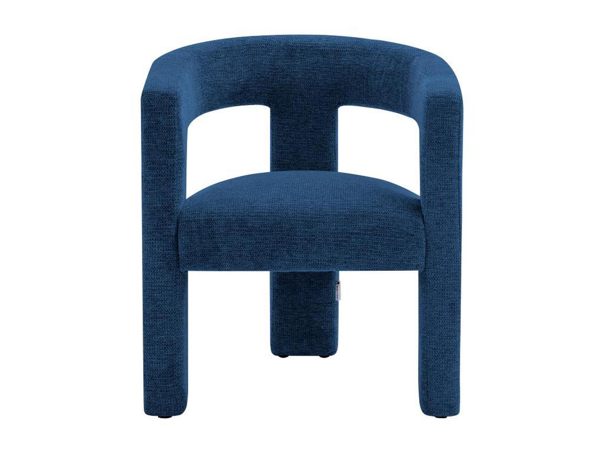 SESSEL - Strukturstoff - Blau - FAVINA - Blau, Textil (59/75/64cm) - Vente-Unique