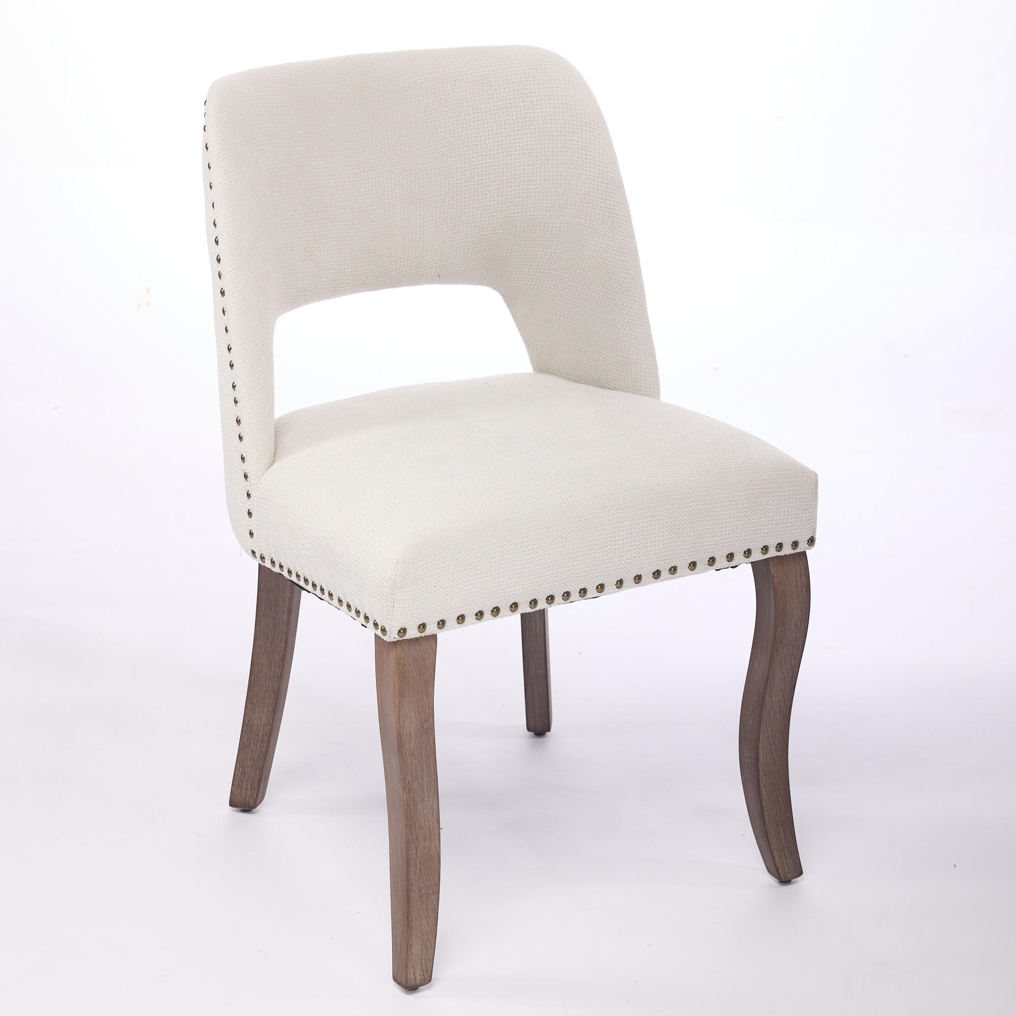 STUHL-SET DE-36340 2 Stück mit durchbrochener Rückenlehne Beige - Beige, Holz (51/82.5/58cm) - ComfortXL