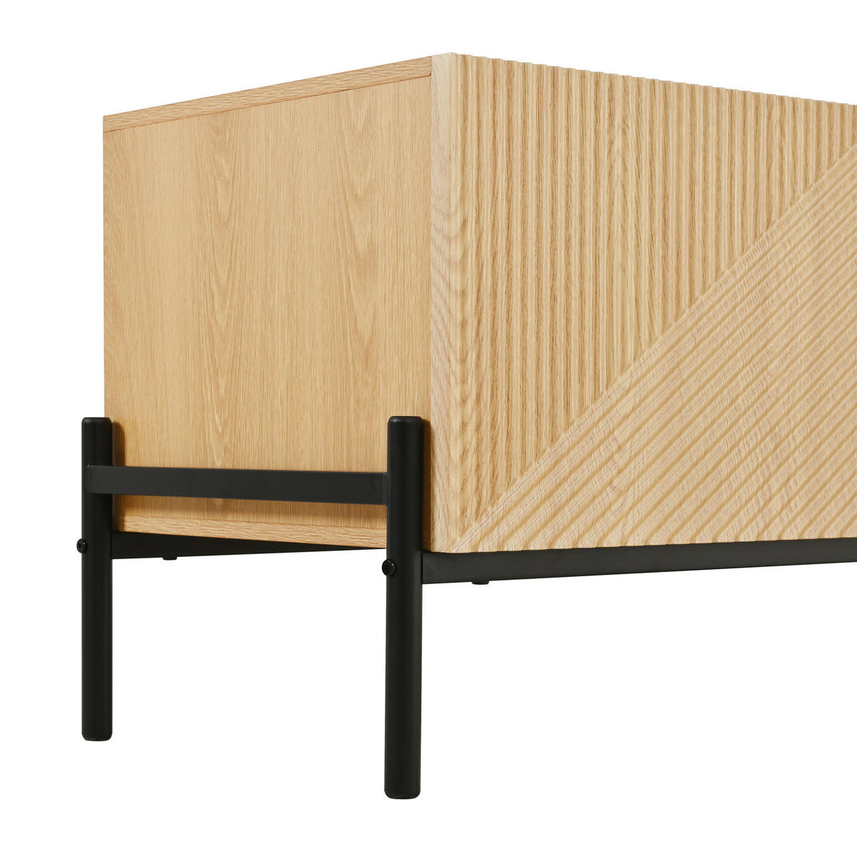 LOWBOARD 163.5/40/45 cm Natur aus MDF mit 4 Türen - Hellbraun, Holzwerkstoff (40/45/163.5cm) - OKMYHOME