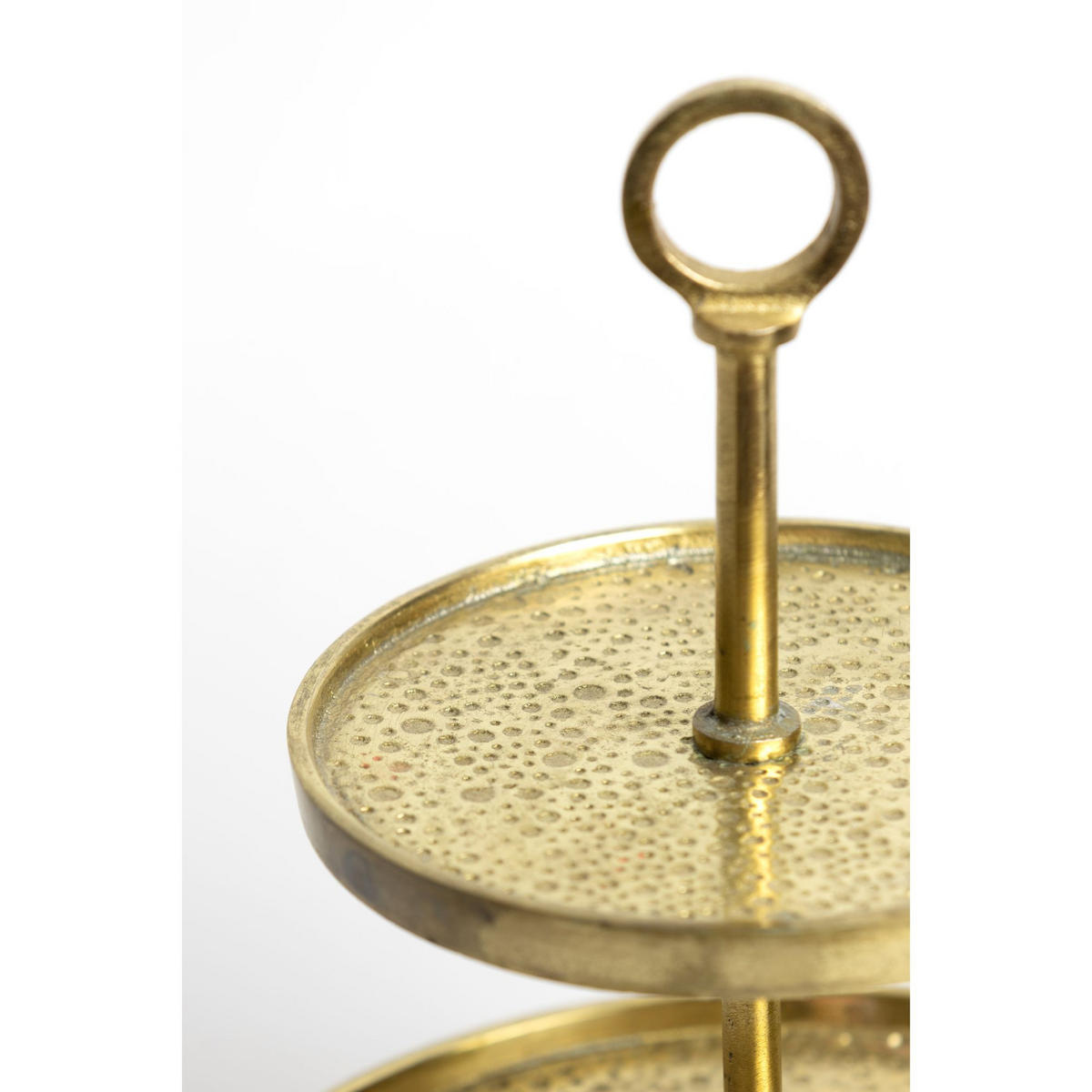 ETAGERE Lutek Gold 24/24/37 cm - Goldfarben, Metall (24/37cm) - Light & Living