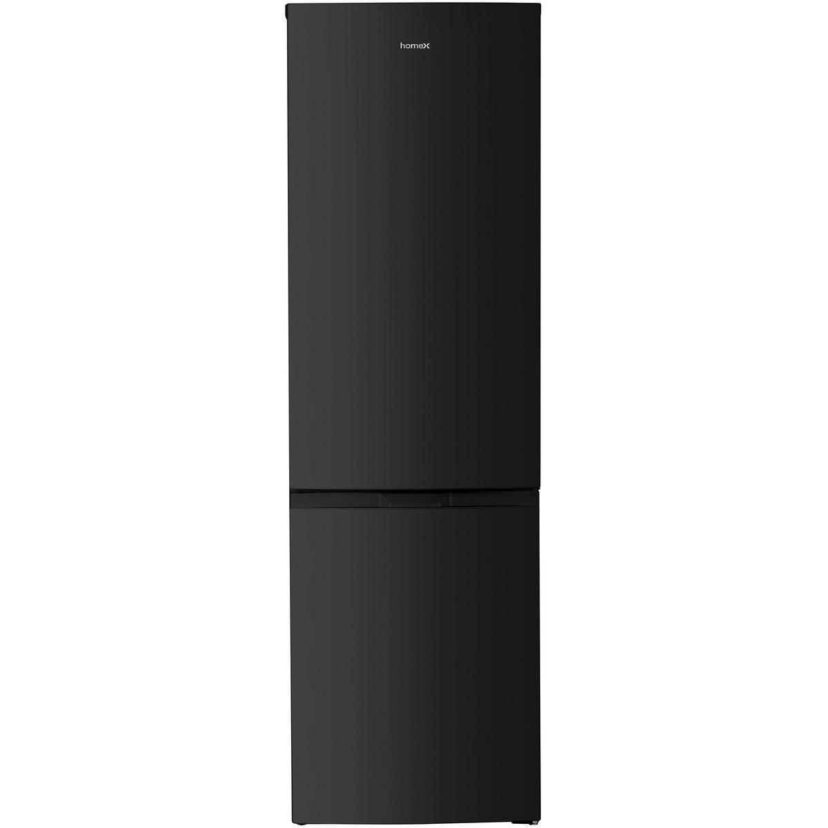 KÜHL-GEFRIER-KOMBINATION, No Frost, freistehend, groß - 253 Liter, EEK C, Kühlschrank mit Gefrierfach, schwarz - Schwarz, Glas/Kunststoff (54.5/181/61.6cm) - homeX