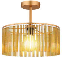 LED DECKENLEUCHTE Leeds Gold - Goldfarben, Metall (35/35/32cm) - Nowa