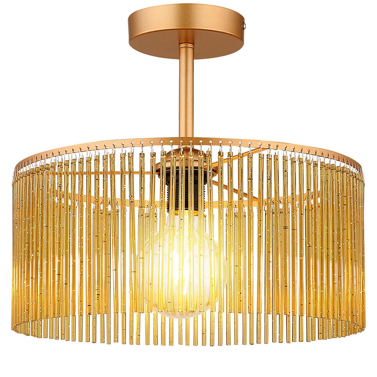 LED DECKENLEUCHTE Leeds Gold - Goldfarben, Metall (35/35/32cm) - Nowa