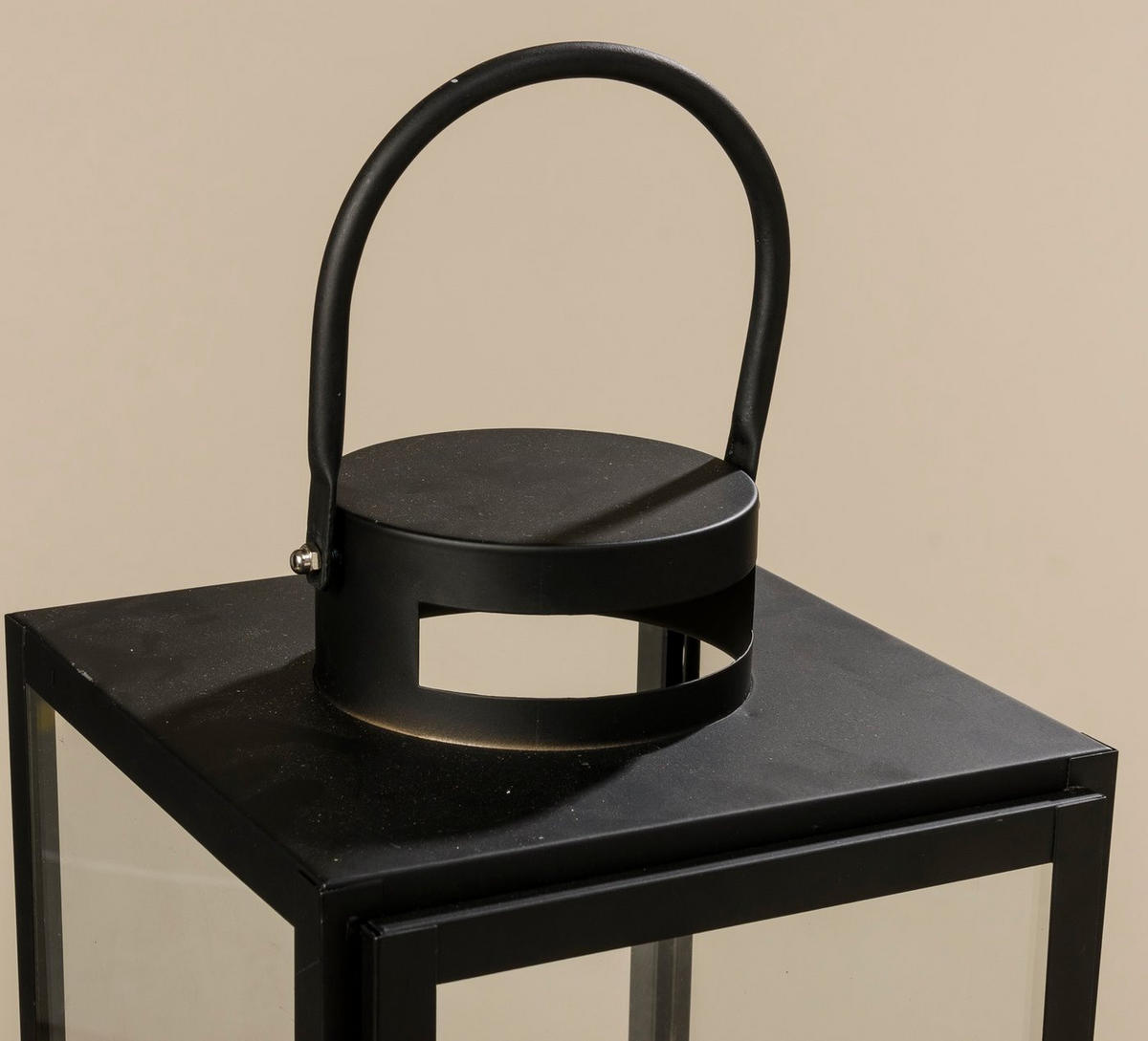 DEKOLATERNE für Innenräume Arana - Schwarz, Metall (21/53/20cm) - Boltze Home