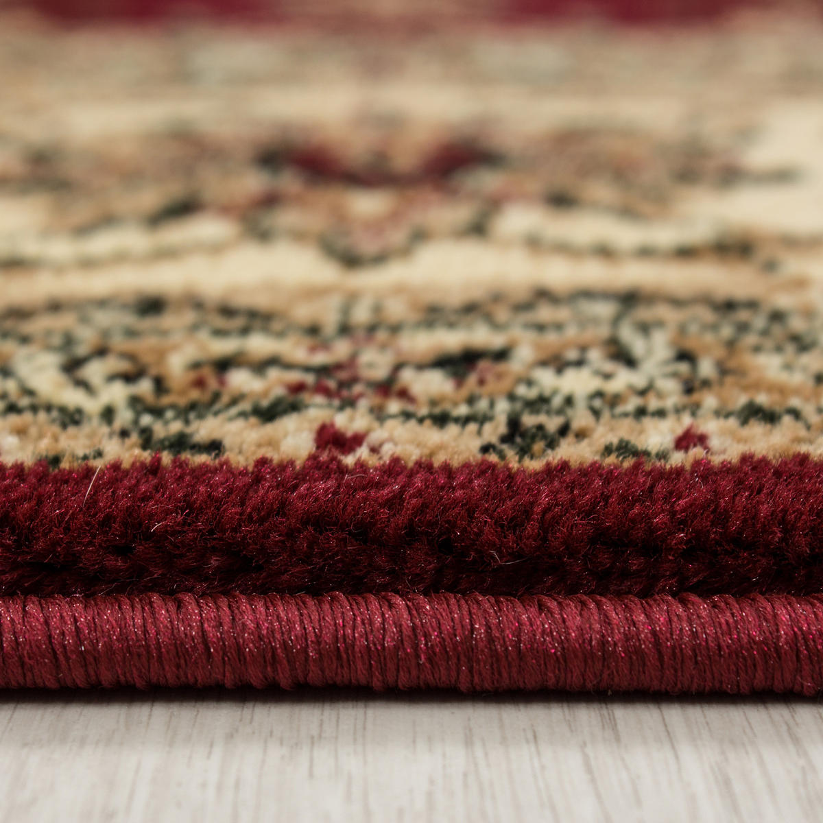 TEPPICH Orient Kurzflor klassisch Polypropylen Wohnzimmer Rot Läufer 80x150 - Rot, Textil (80/150cm) - KADIMA DESIGN
