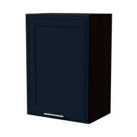 HÄNGESCHRANK Salo W2/50 Schwarz / Indigo Matt 50 / 32,5 / 72cm - Schwarz/Dunkelblau, Holz/Holzwerkstoff (50/72/32.5cm) - Feldmann-Wohnen