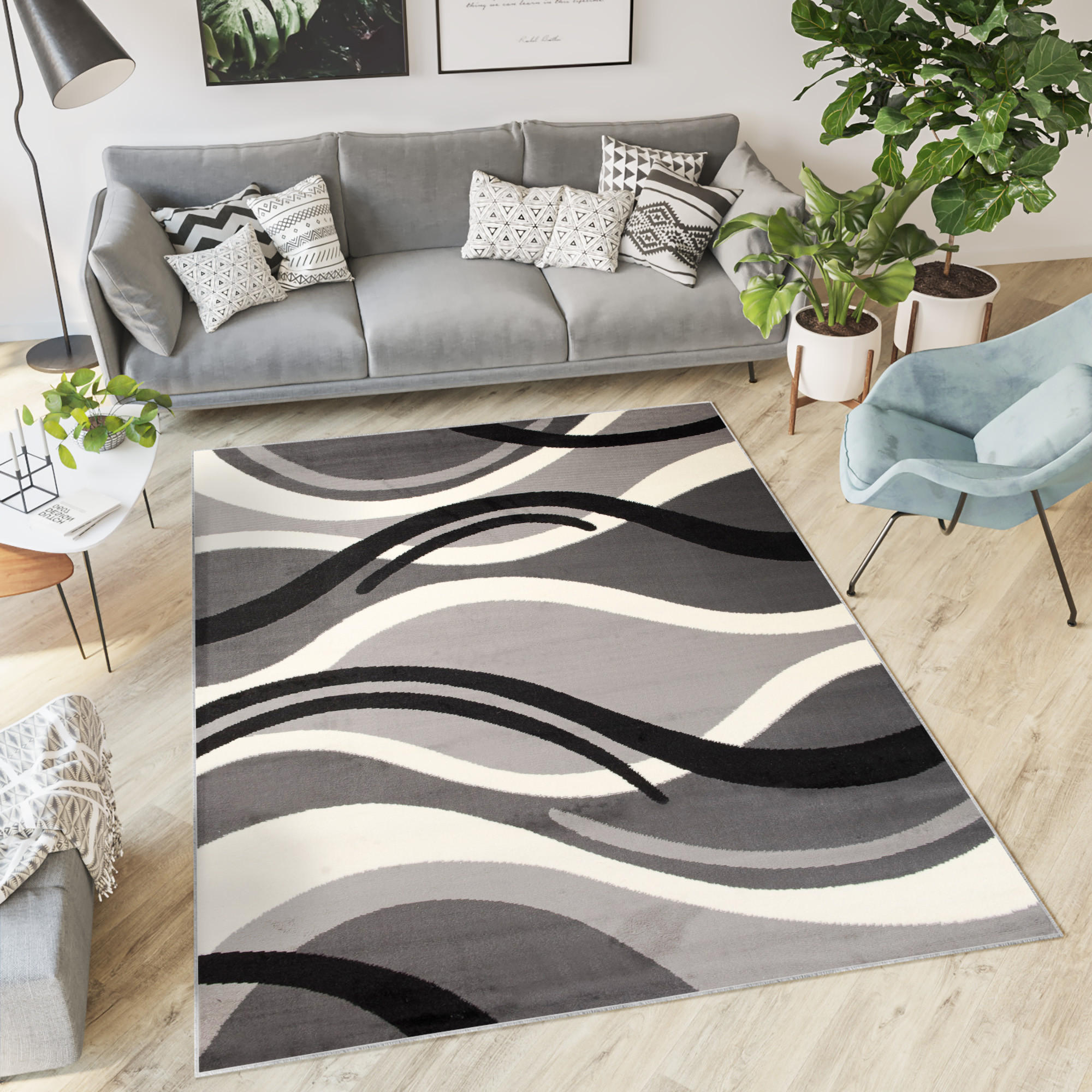 TEPPICH DREAM Grau 120/170 cm - Grau, Textil (120/170cm) - Tapiso