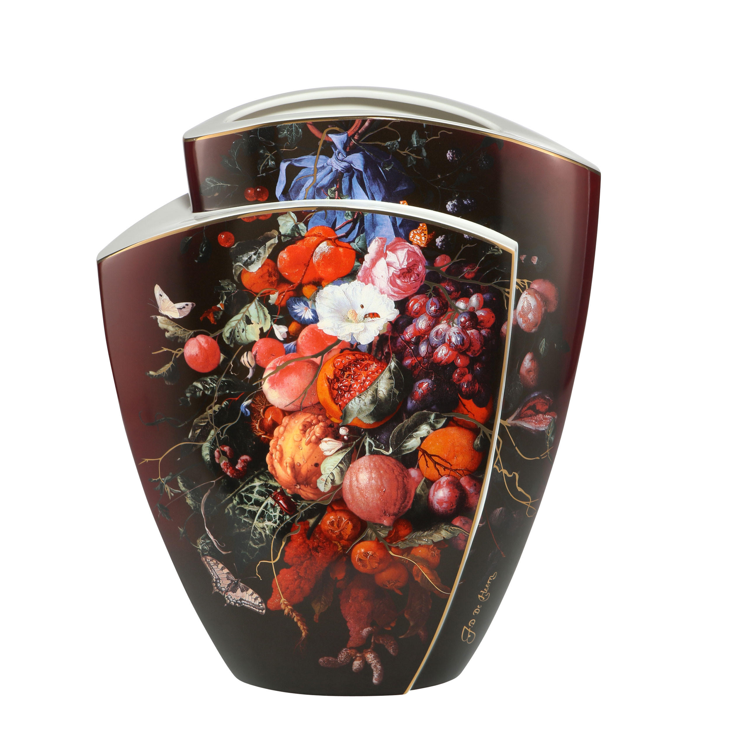 VASE Jan Davidsz de Heem - Girlande aus Blumen und Früchten, Porzellan, Bunt, 43 cm - Multicolor, Keramik (43cm) - Goebel