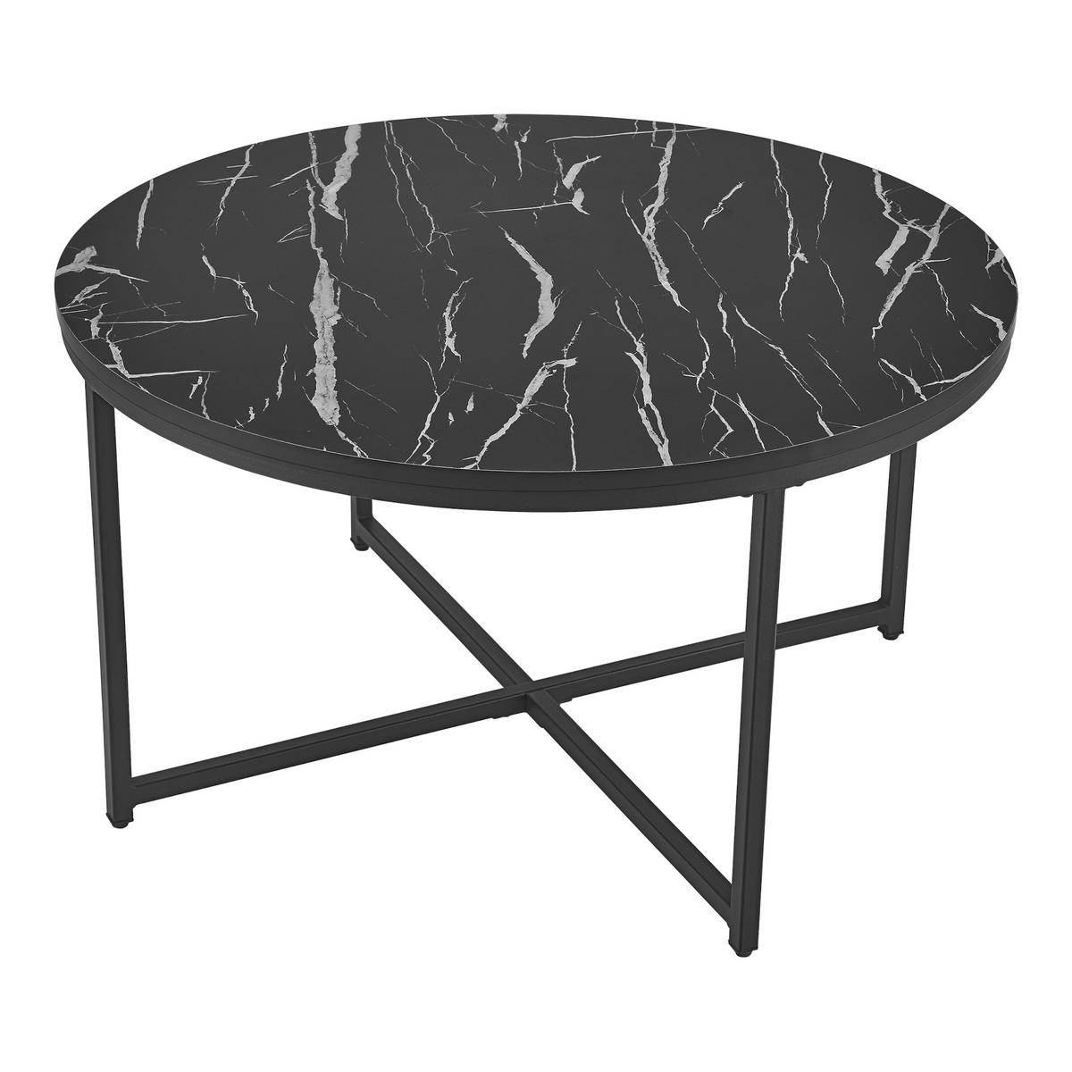 COUCHTISCH Uppvidinge 80/80/45 - Schwarz, Holzwerkstoff (80/80/45cm) - [en.casa]