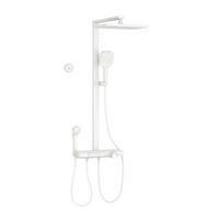 ÜBERKOPFBRAUSESET mit Handbrause Thermostat Vielseitig Weiß - Weiß, Metall (40/113/58cm) - EMKE