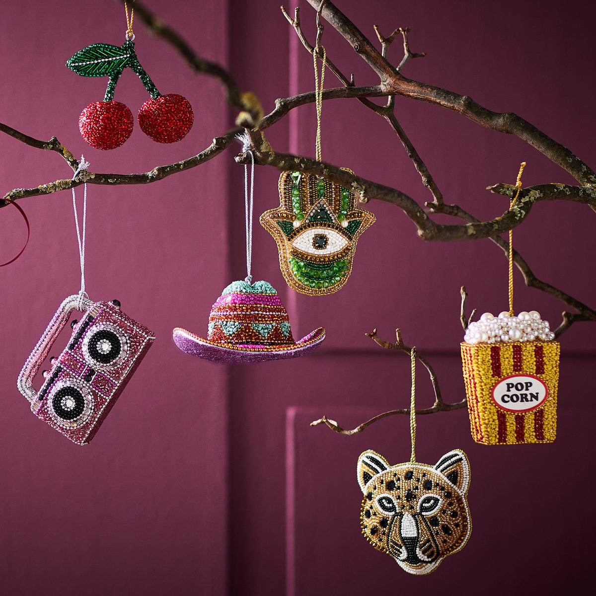 BAUMANHÄNGER Hang On Ornamanet Fatima - Grün, Glas/Kunststoff (8/9/1cm) - Butlers