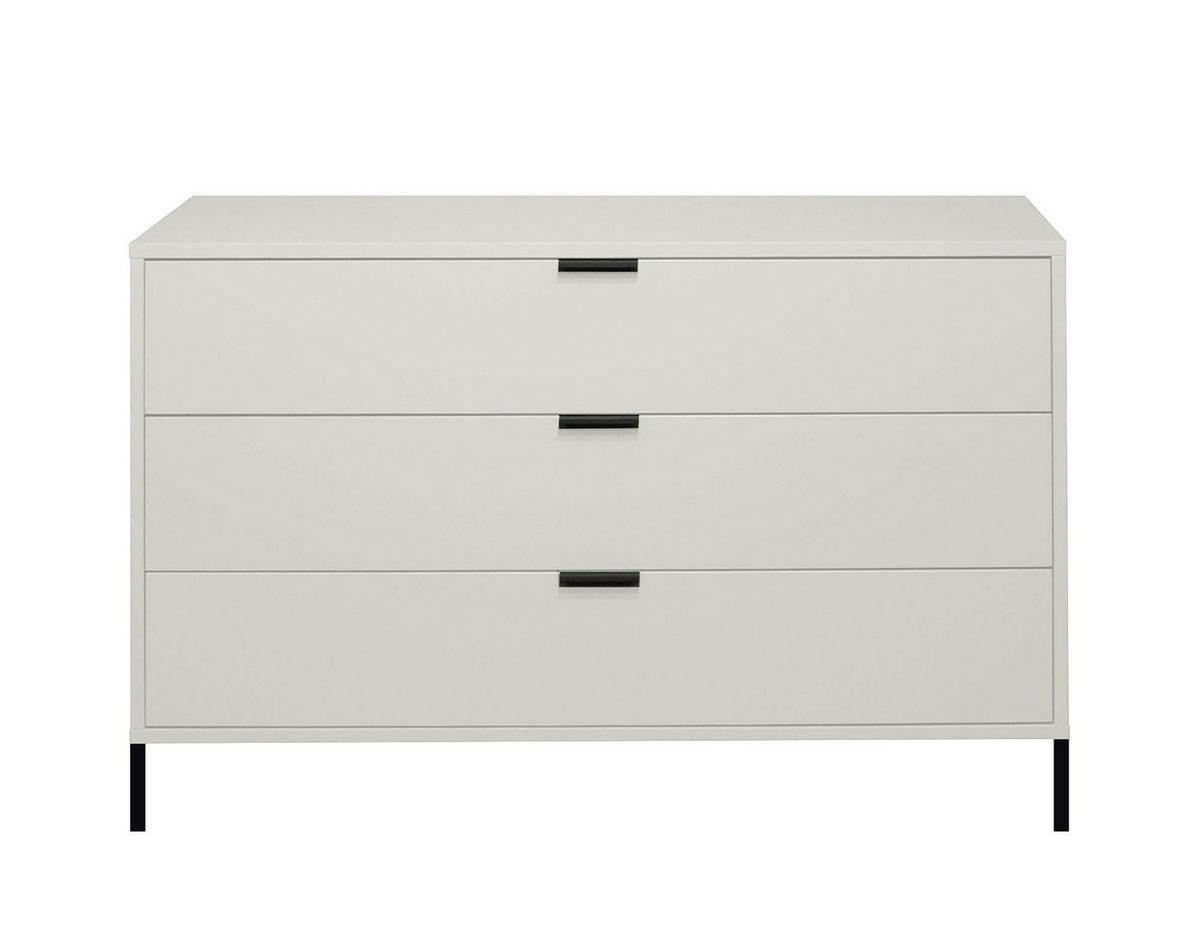 KOMMODE Erna 119x45x82 Kreidegrau matt Lack - Hellgrau, Holzwerkstoff (119/82/45cm) - 58aufmkessel