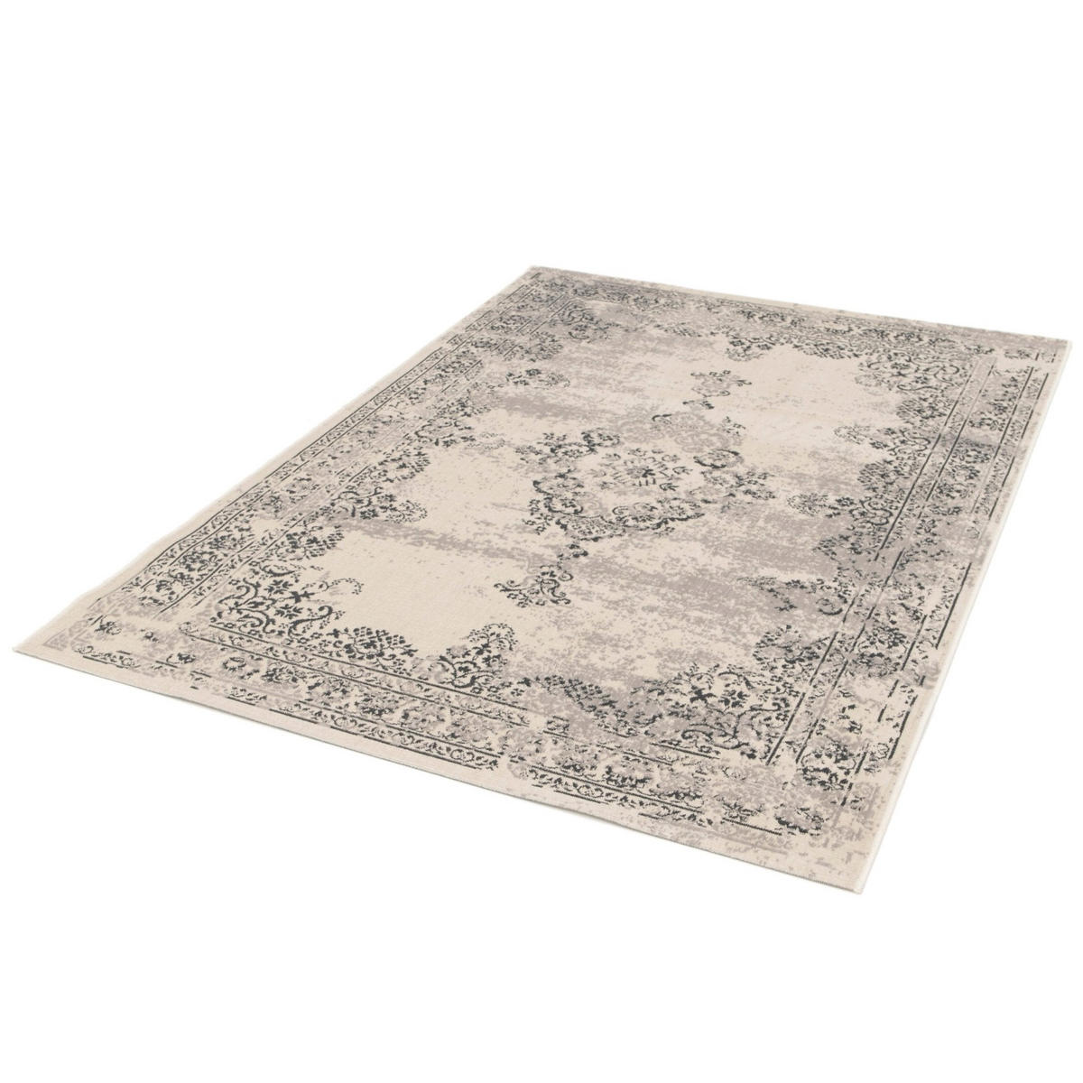 DESIGN Teppich im Vintage Stil Grau - Grau, Textil (120/170cm) - AFK Living