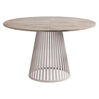 ESSTISCH ausziehbar Cone Cashmere 100 - Kaschmir/Eichefarben, Holzwerkstoff/Metall (100/100/76cm) - MIRJAN24