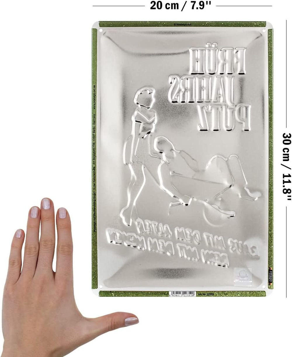 BLECHSCHILD 20/30 cm Home & Country Frühjahrsputz - Multicolor, Metall (20/30/0.2cm) - Nostalgic-Art