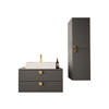 BADMÖBEL-SET Gariano III - Goldfarben/Grau, Holzwerkstoff/Kunststoff (80/42/46cm) - MIRJAN24