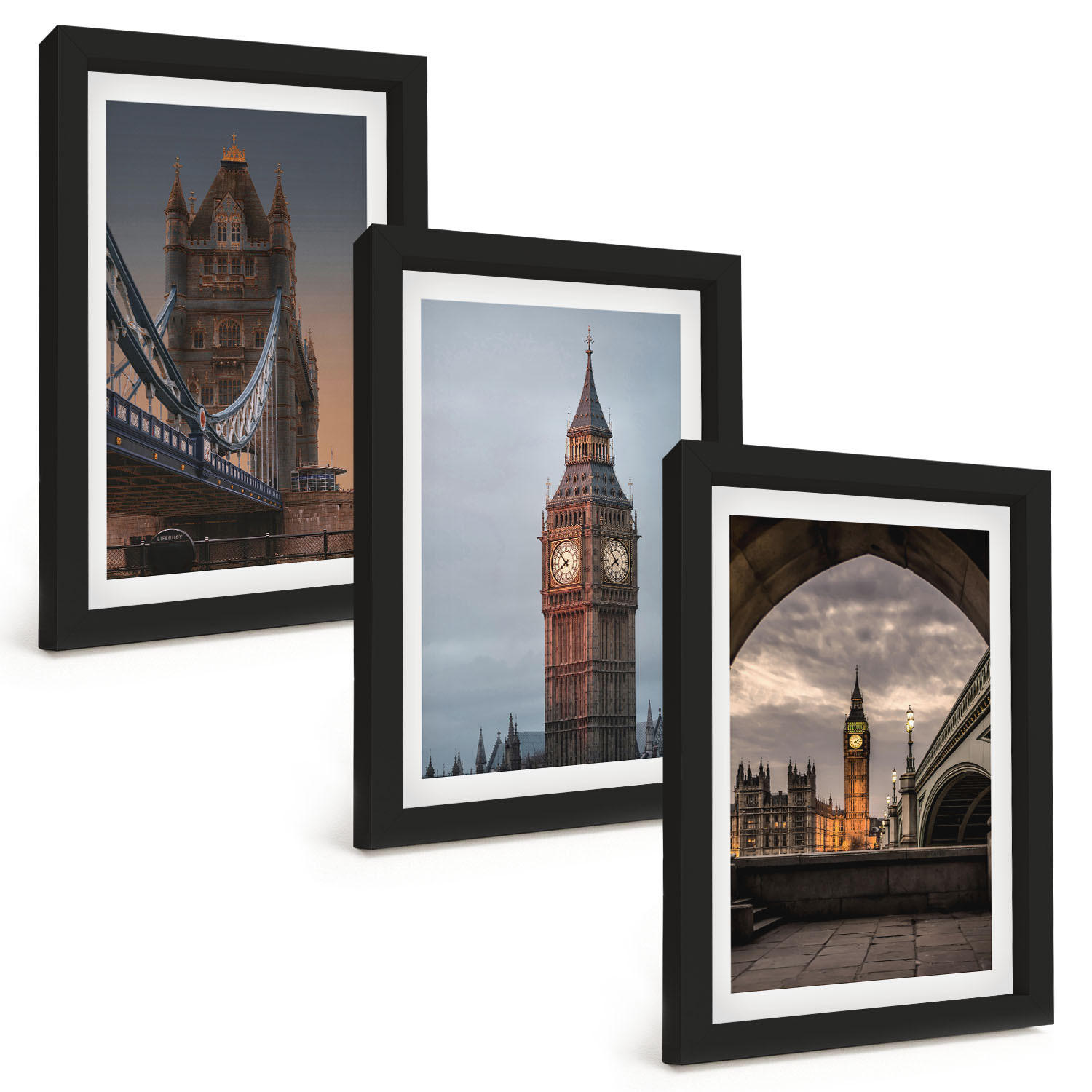 Tulup Bilder Schwarz 20x30 cm