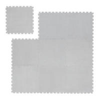 9TLG.PUZZLETEPPICH - Grau, Kunststoff/Textil (30/30cm) - Relaxdays