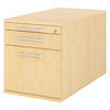 ROLLCONTAINER - mit Hängeregistratur 80/42,8/51,2 cm in Ahornfarben Relinggriff (Kunststoff) - Ahornfarben, Holzwerkstoff (42.8/51.2/80cm) - bümö