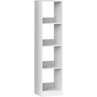 BÜCHERREGAL Würfelregal Weiß 24 x 30 x 124 cm - Weiß, Holzwerkstoff (30/124/24cm)