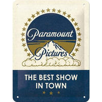 BLECHSCHILD 15/20 cm Paramount Classic Logo - Multicolor, Metall (15/20/0.5cm) - Nostalgic-Art