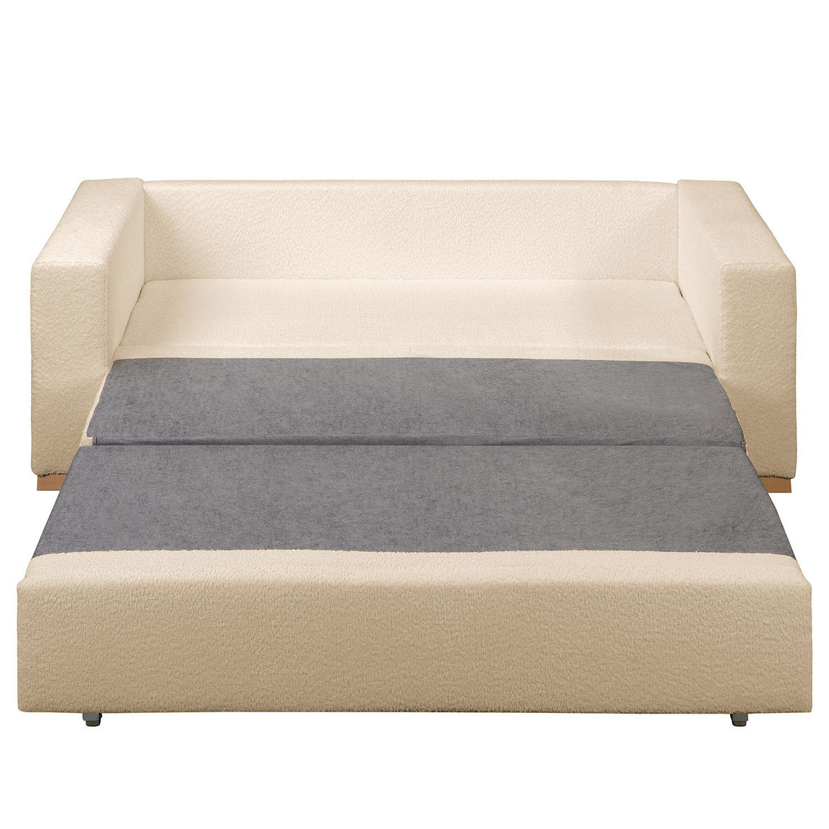 SCHLAFSOFA - Beige/Buchefarben, Holz/Buchenholz (173/90/90cm) - home24