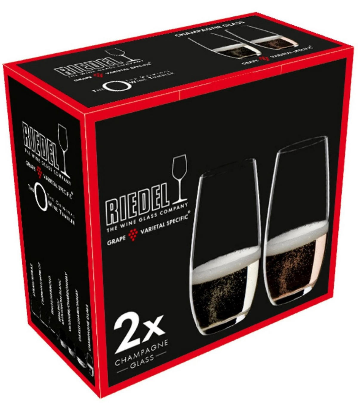 SEKTGLAS Champagnergläser O Wein - 2 Stück - Transparent, Glas (0.265L) - Riedel