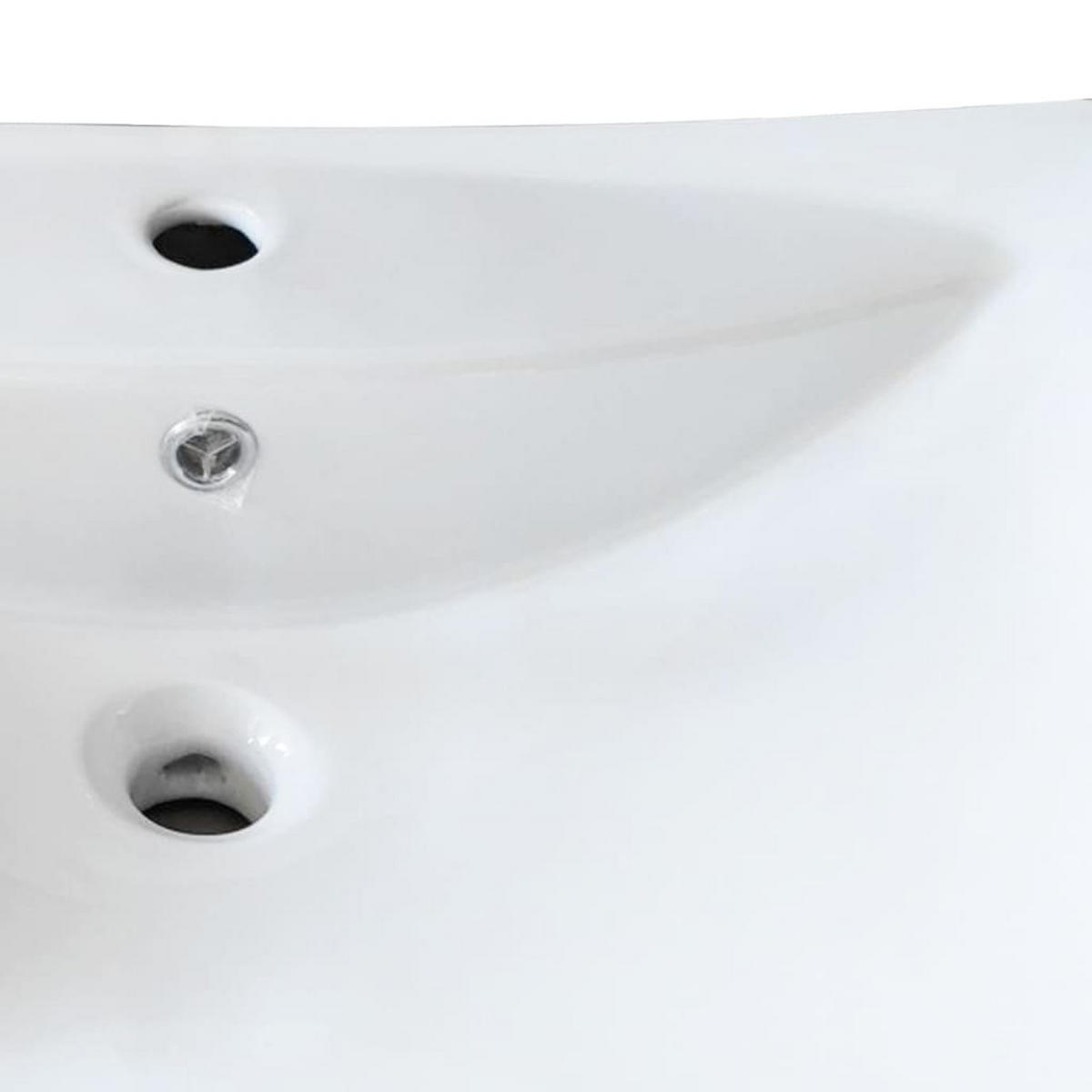 WASCHBECKEN Kozlowski 60/44/17 cm - Weiß, Keramik (60/17/44cm) - Nettlife