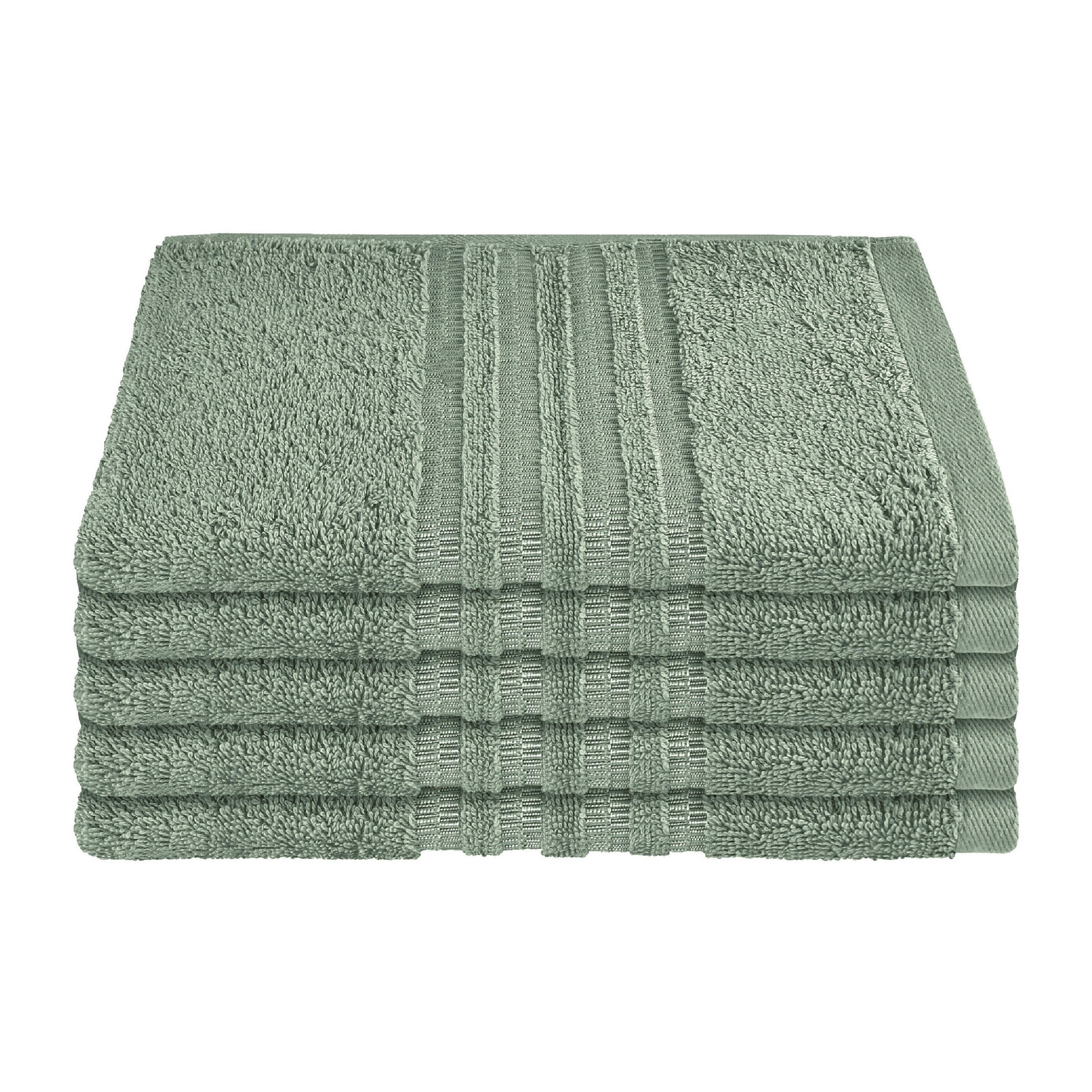 GÄSTETUCHSET Milano - 5-teilig - 30 x 50 cm - Hellgrün - Hellgrün, Textil (30/50cm) - SCHIESSER