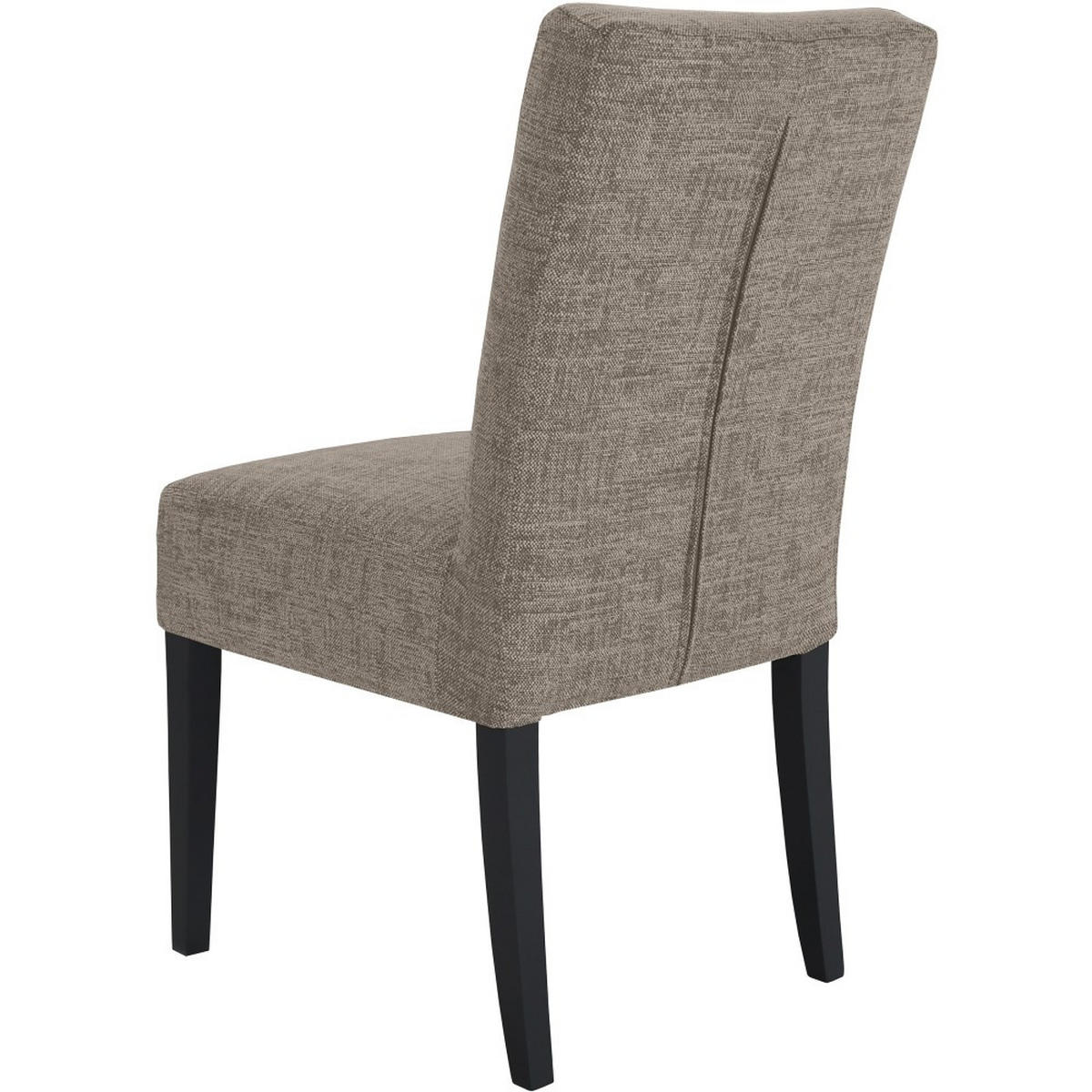 STUHL FREYA mit schwarzen Holzbeinen, Polsterstuhl, Hellbraun - Hellbraun/Schwarz, Holz (47/94/42cm) - Beautysofa