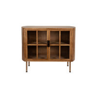 BEISTELLTISCH Yaz - Braun - 38/100/80 cm - Braun, Holz (38/100/80cm)